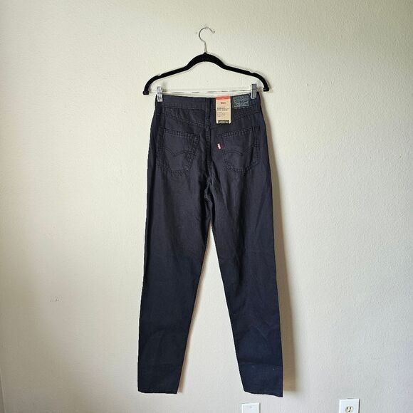 NWT Levis Dark Grey/Black High Waisted Mom Jeans Size 27 × 32 - Picture 2 of 7